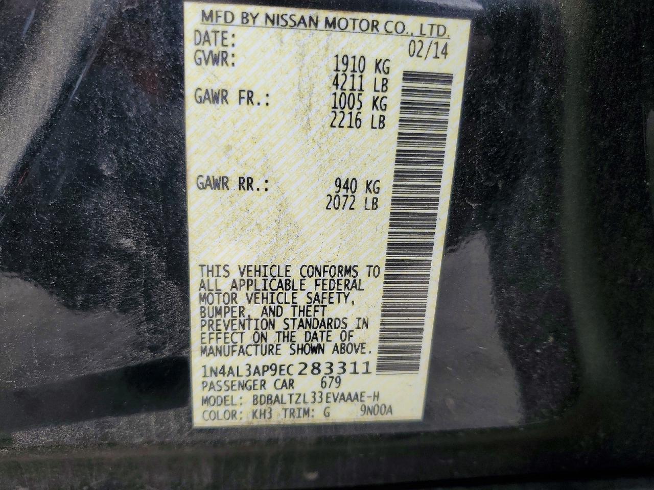 2014 Nissan Altima 2.5