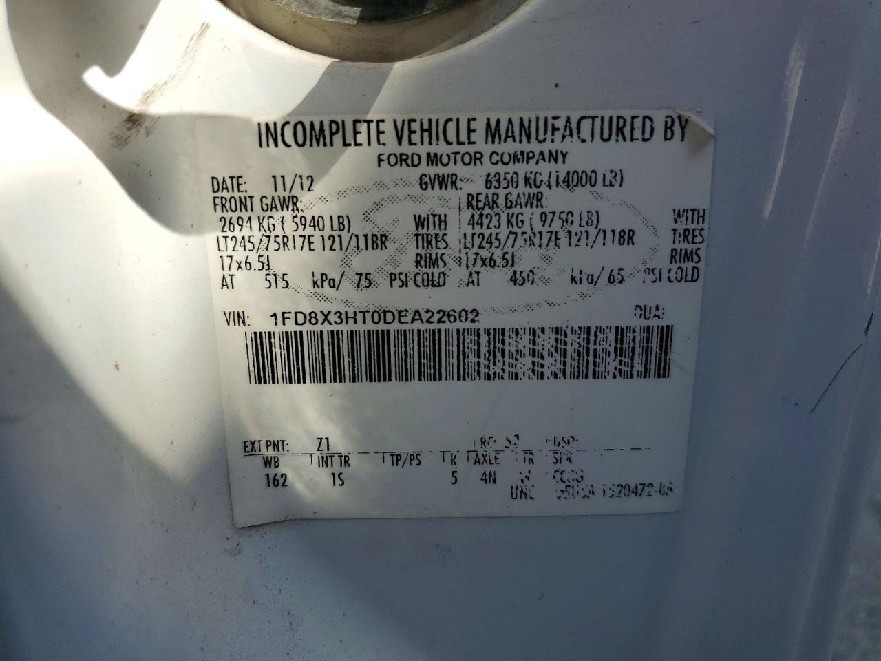 2013 Ford F350 Super Duty Utility / Service Truck