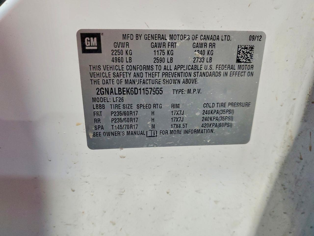 2013 Chevrolet Equinox ls