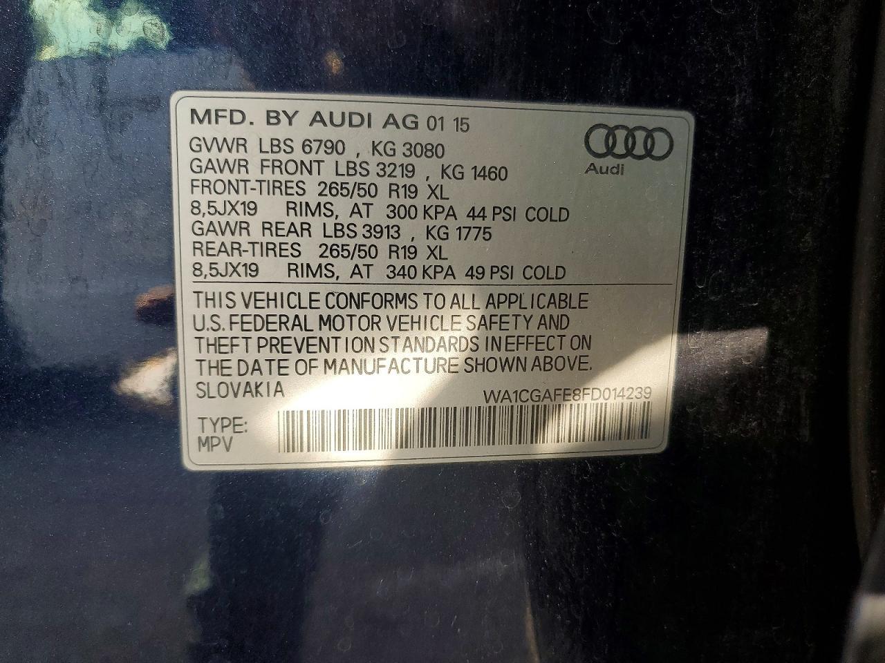 2015 Audi Q7 Premium