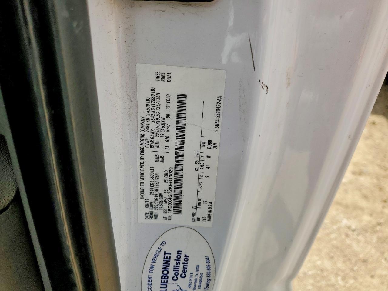 2019 Ford F450 Super Duty Utility / Service Truck