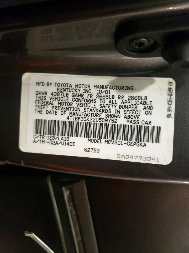 2002 Toyota Camry le
