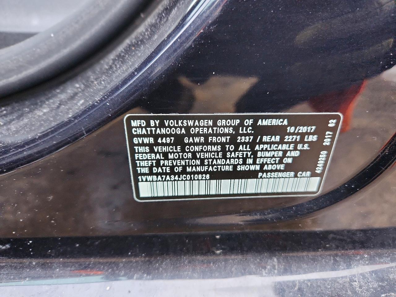 2018 Volkswagen Passat se
