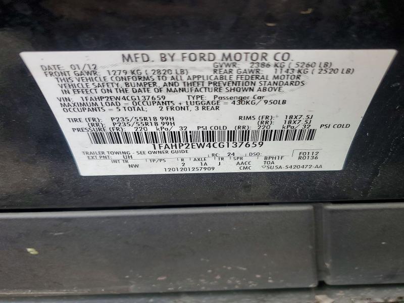 2012 Ford Taurus sel