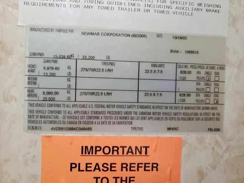 2004 Spartan Motors Motorhome 4VZ