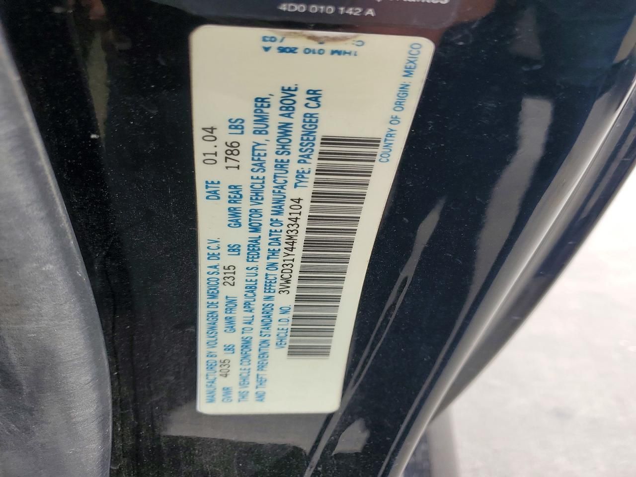 2004 Volkswagen New Beetle gls