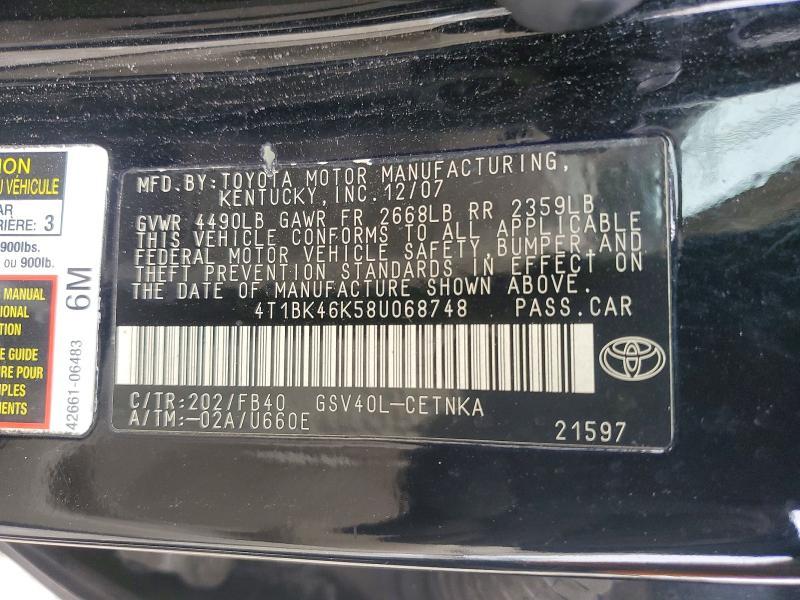 2008 Toyota Camry le