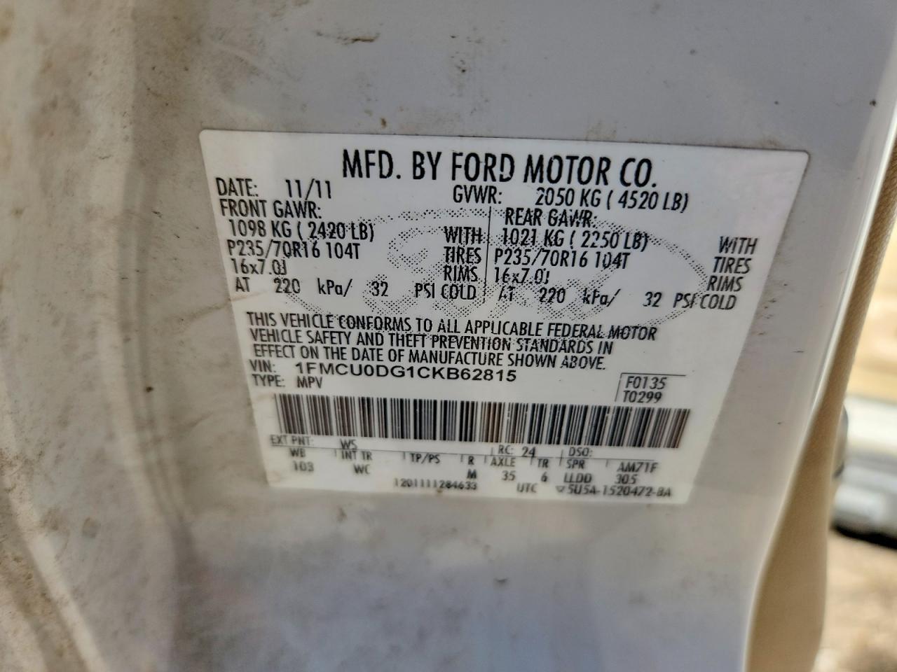 2012 Ford Escape xlt
