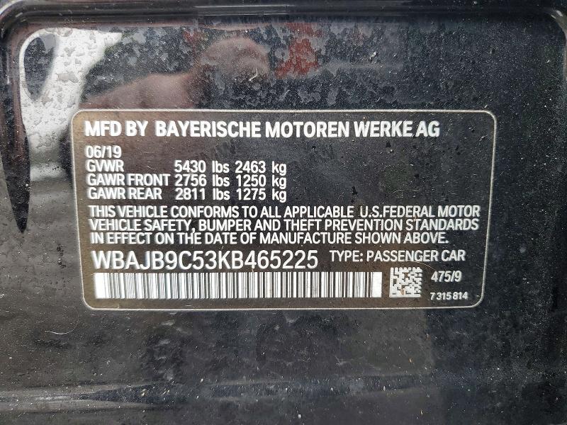 2019 BMW M550xi