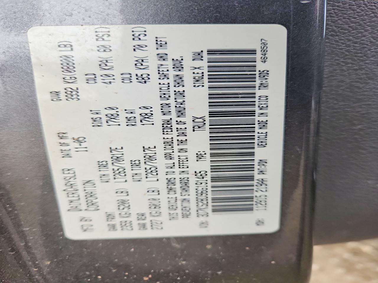 2006 Dodge Ram 2500 st