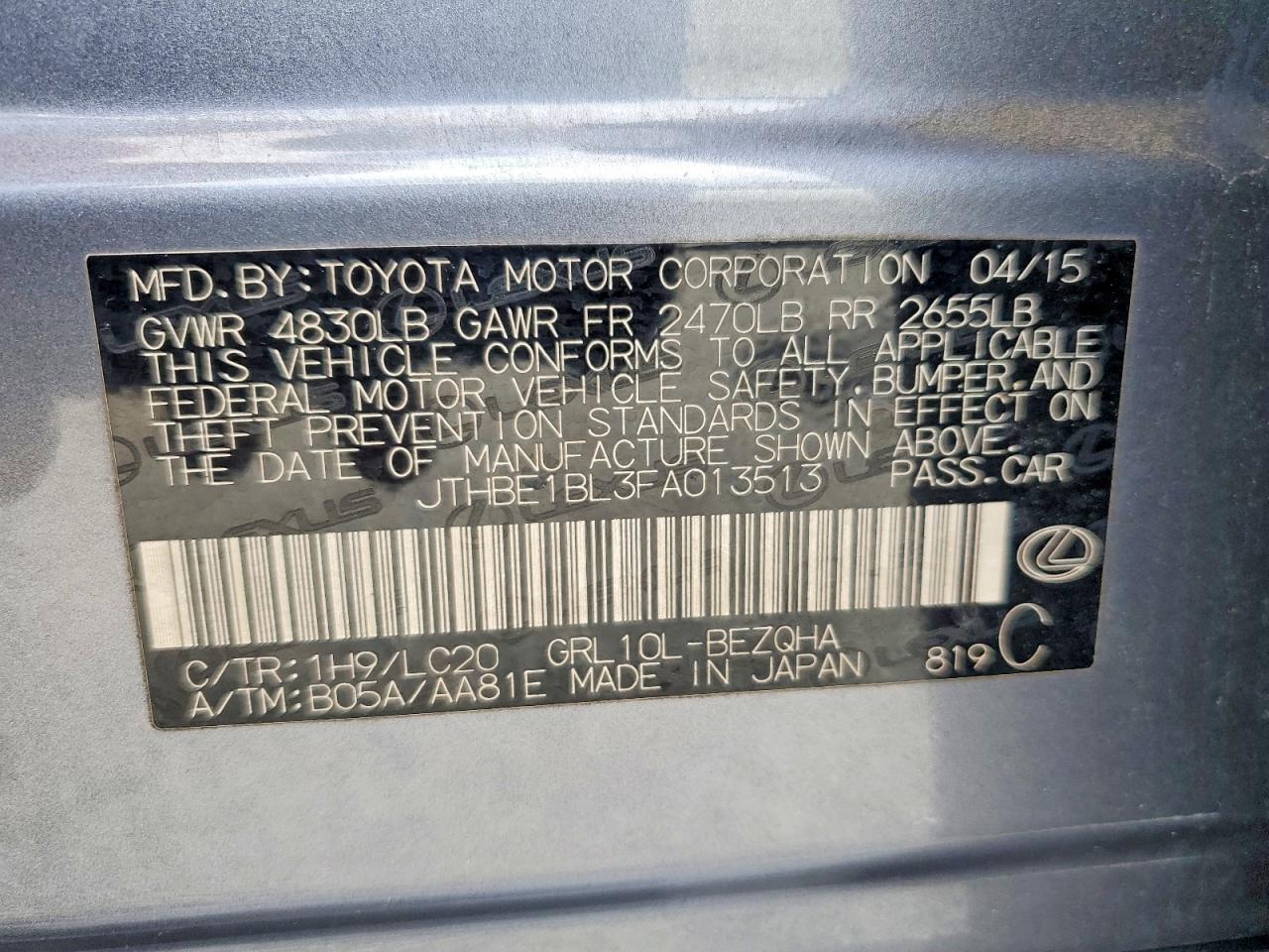2015 Lexus Gs 350