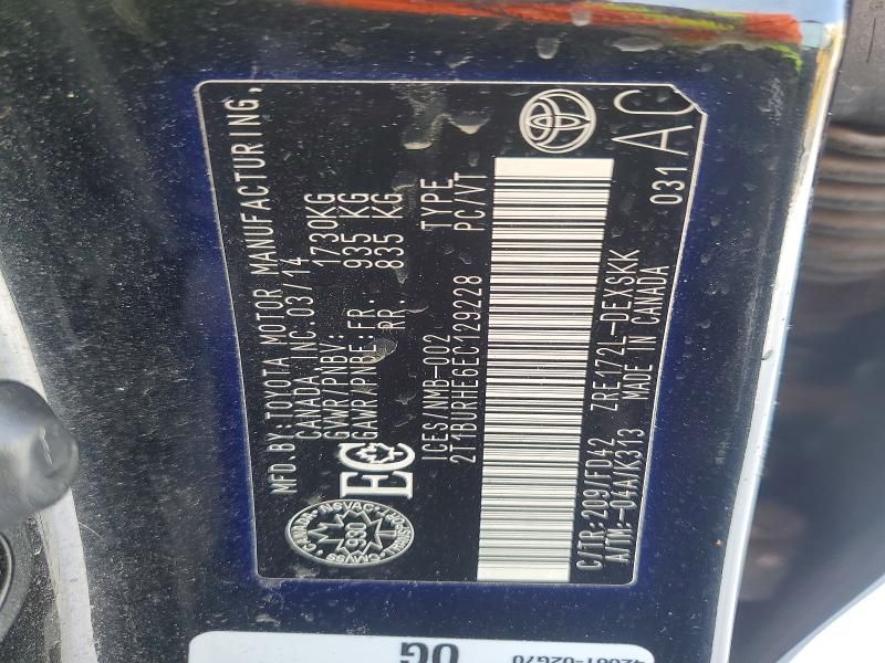 2014 Toyota Corolla l