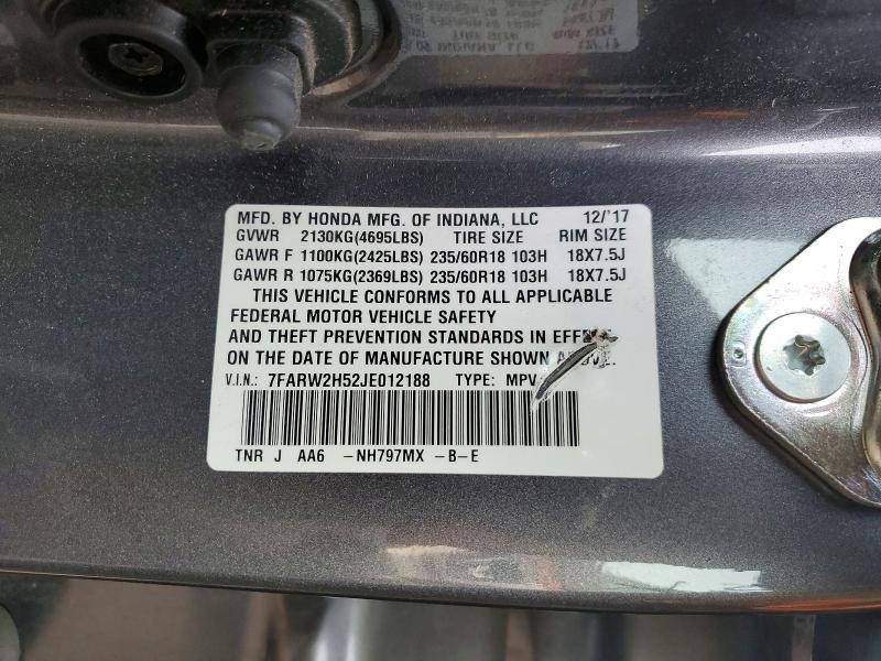 2018 Honda Cr-v ex