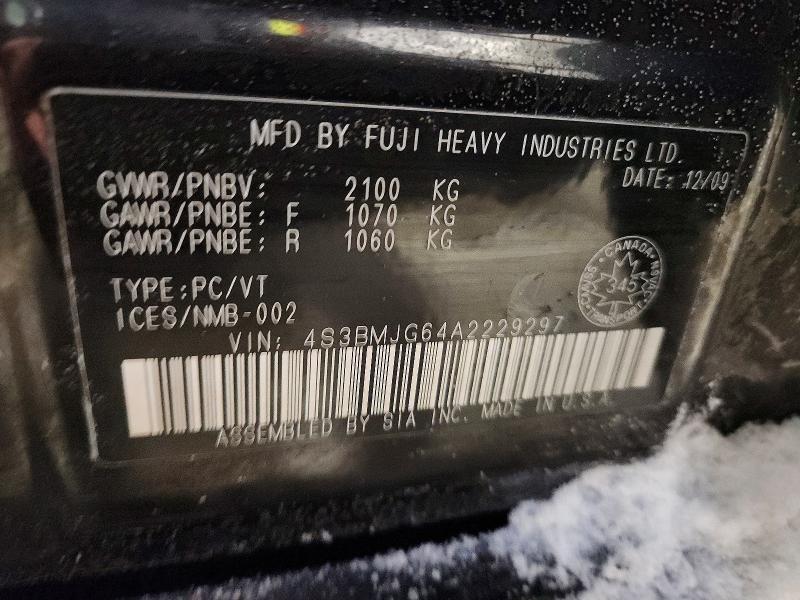 2010 Subaru Legacy 3.6r Premium