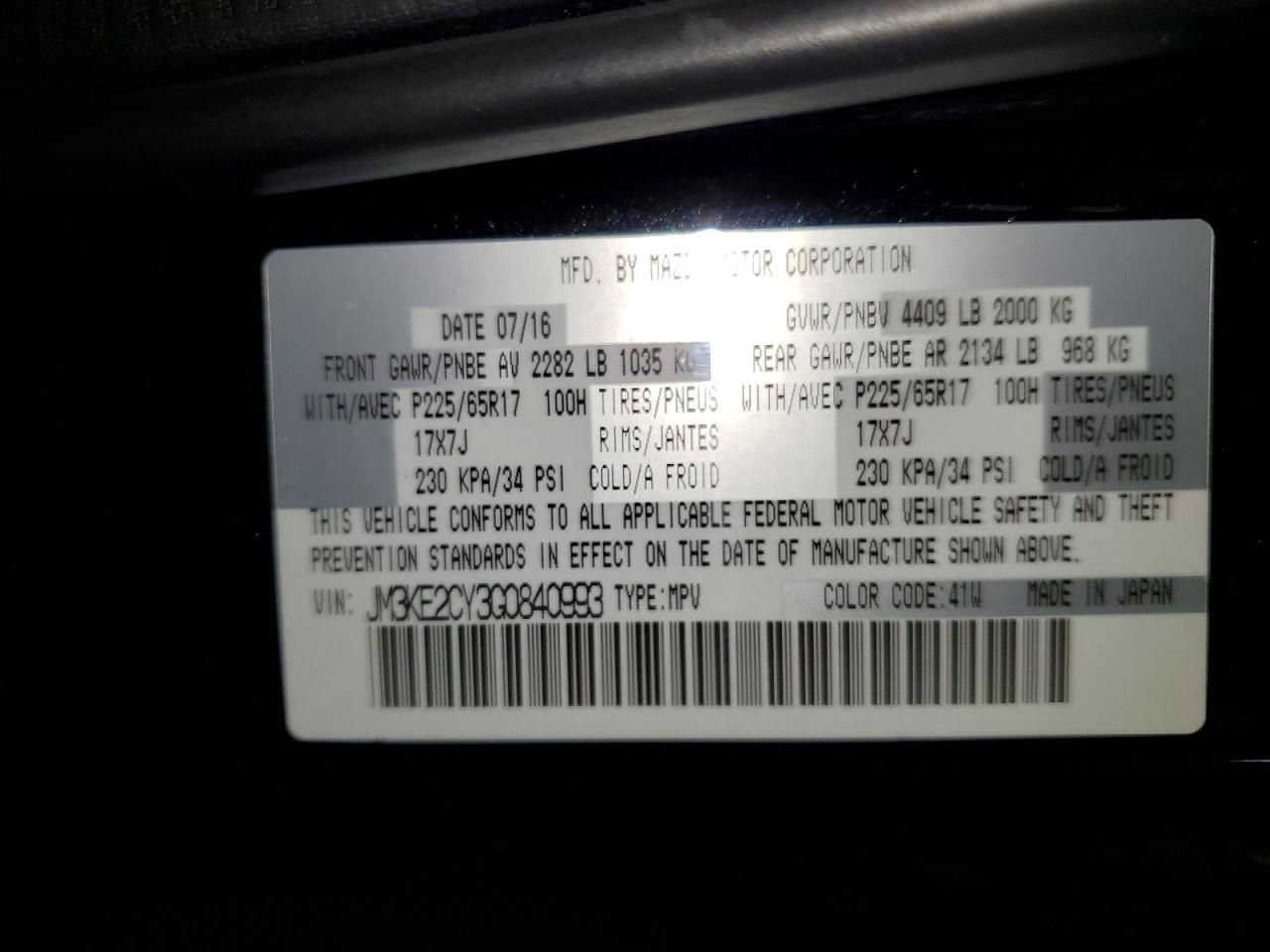 2016 Mazda Cx-5 Touring