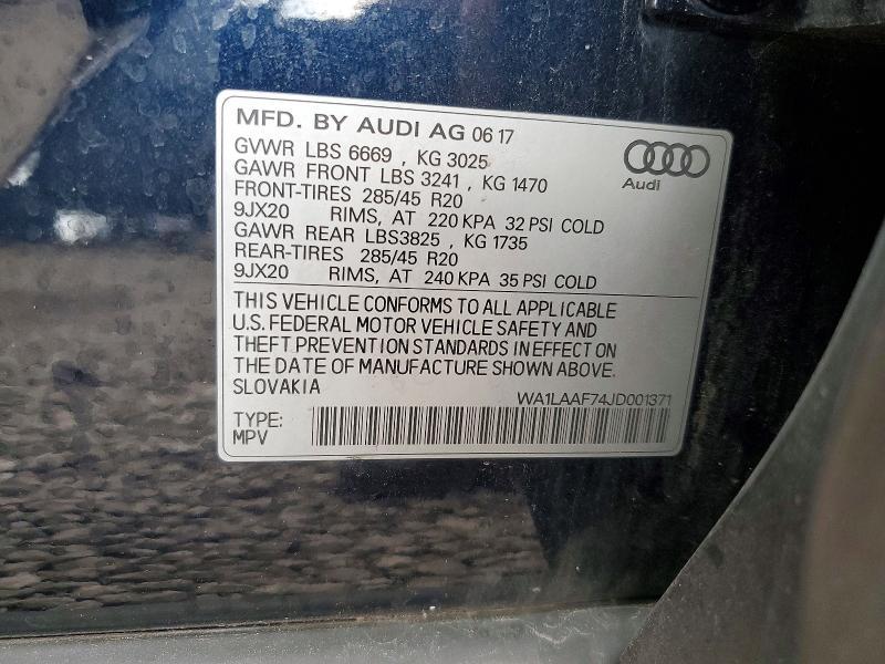 2018 Audi Q7 Premium Plus