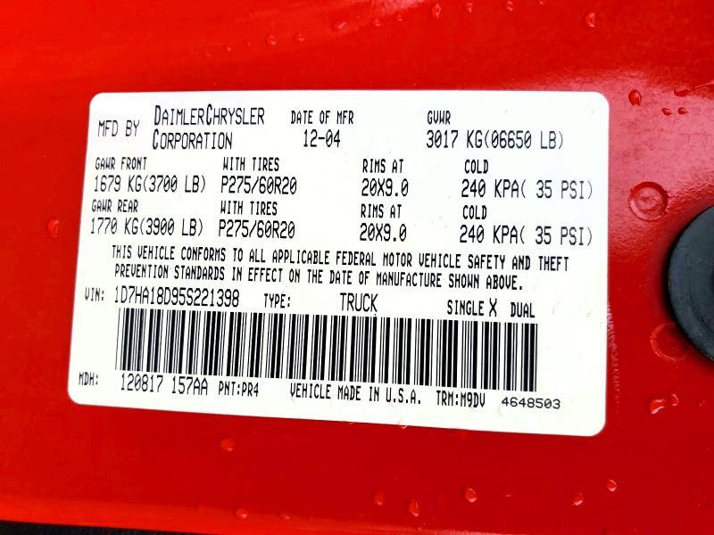 2005 Dodge Ram 1500 st