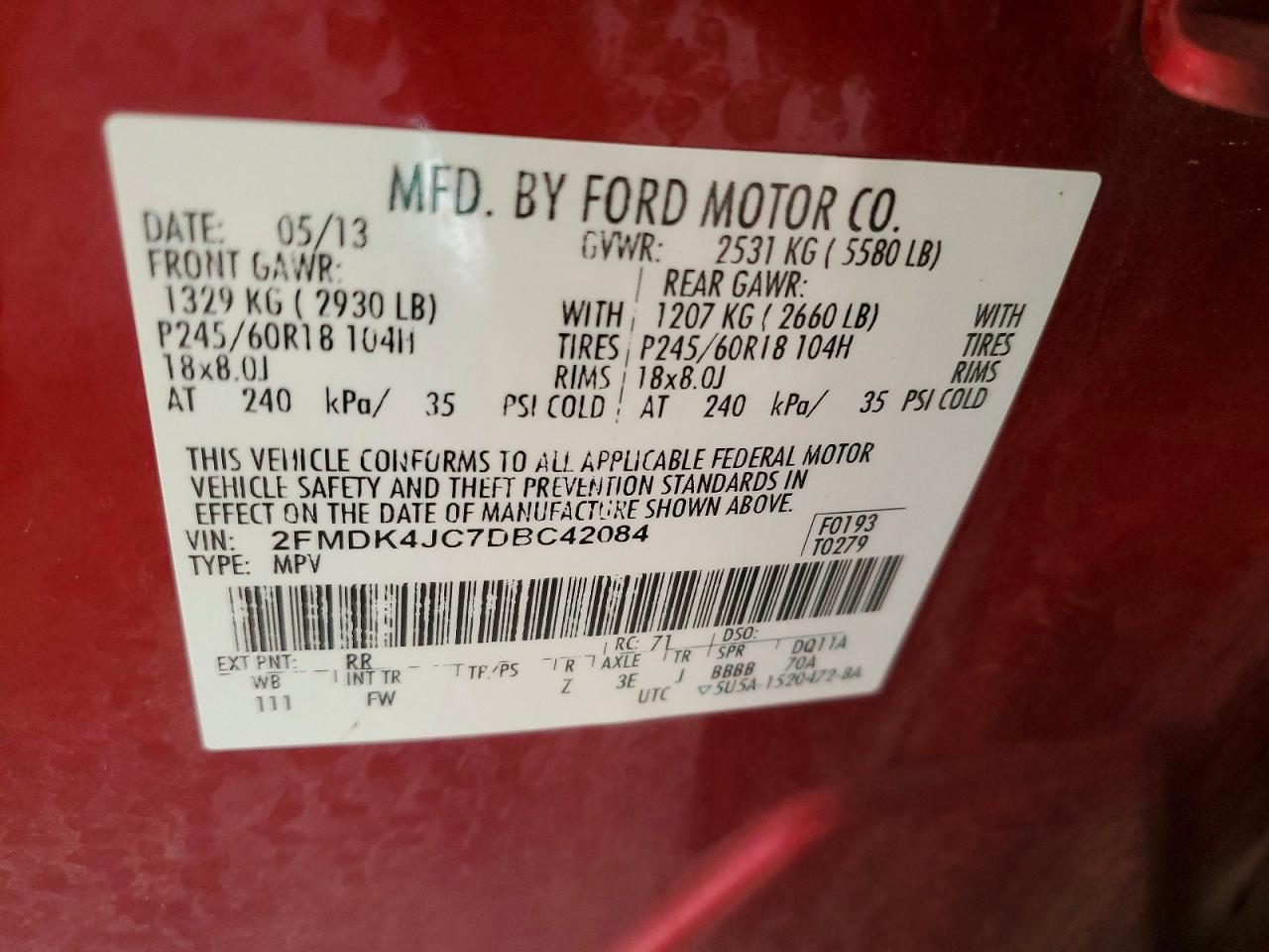 2013 Ford Edge sel