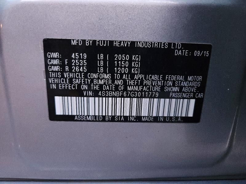 2016 Subaru Legacy 2.5i Premium