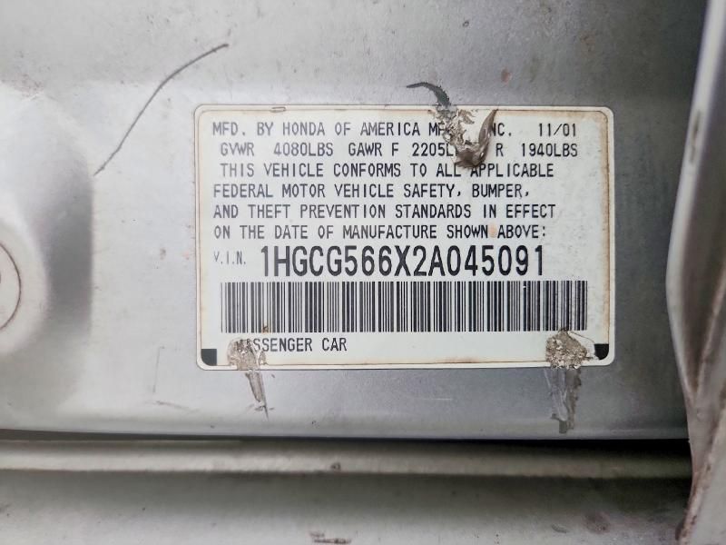 2002 Honda Accord ex