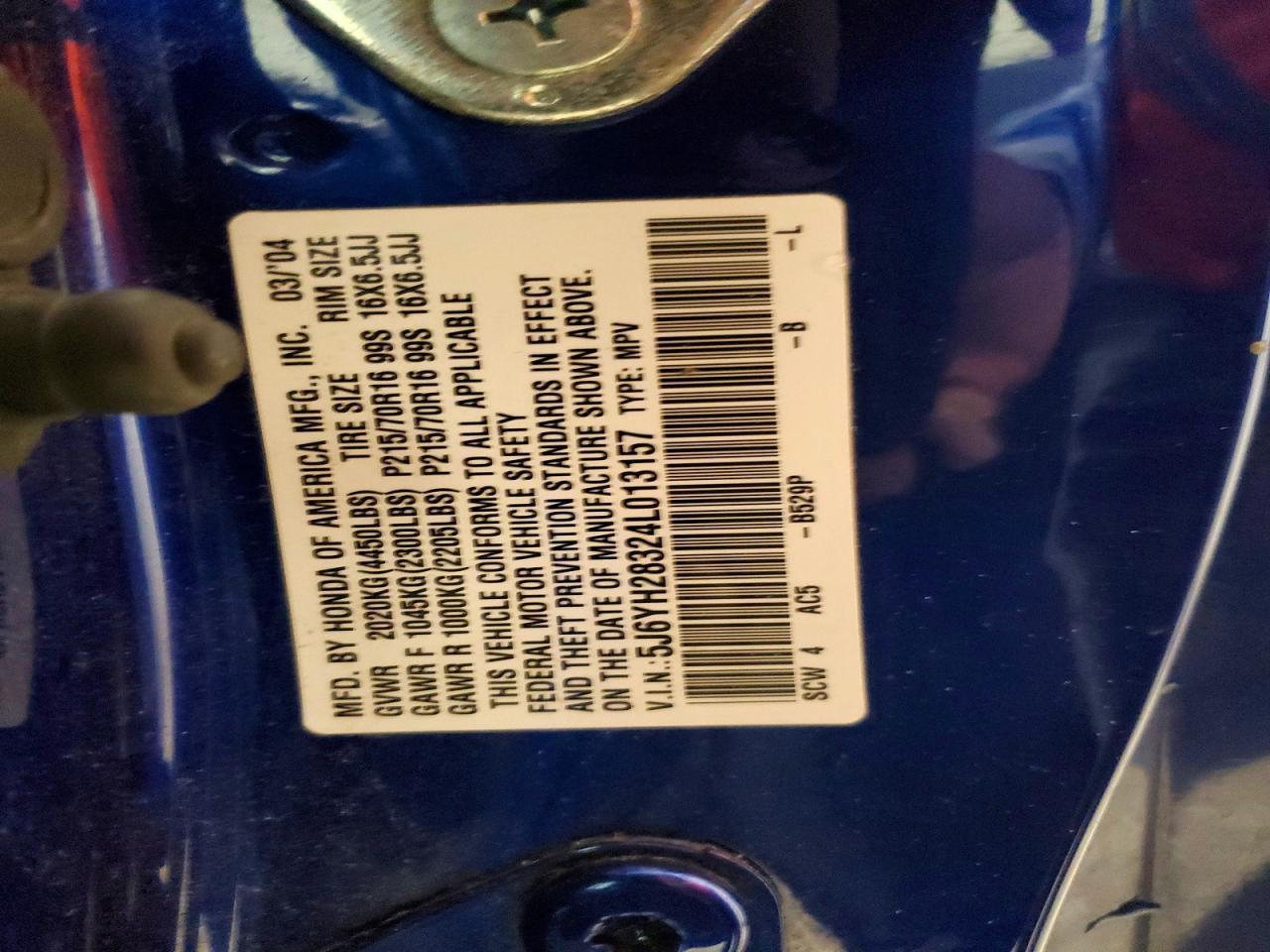 2004 Honda Element lx