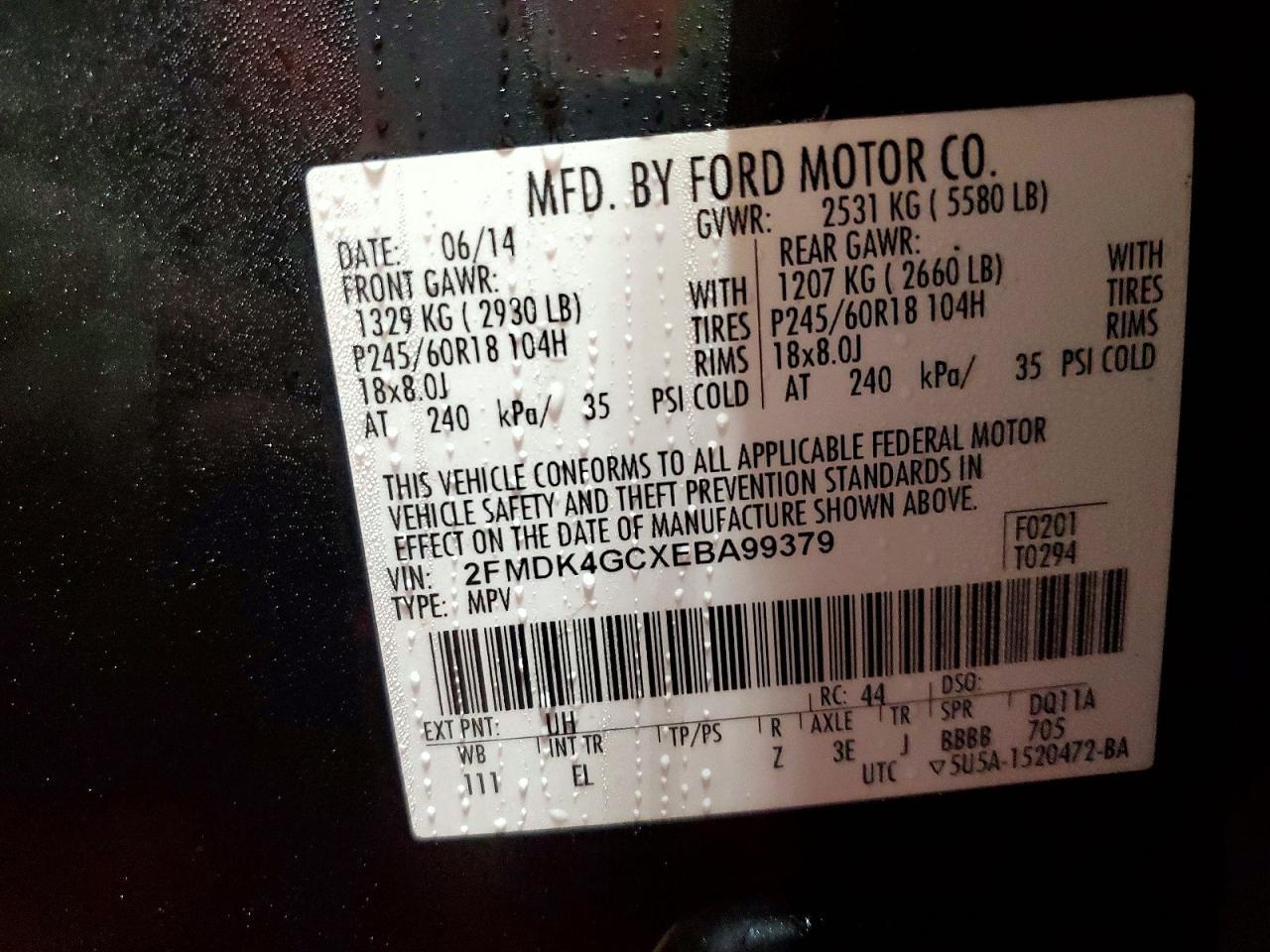 2014 Ford Edge se