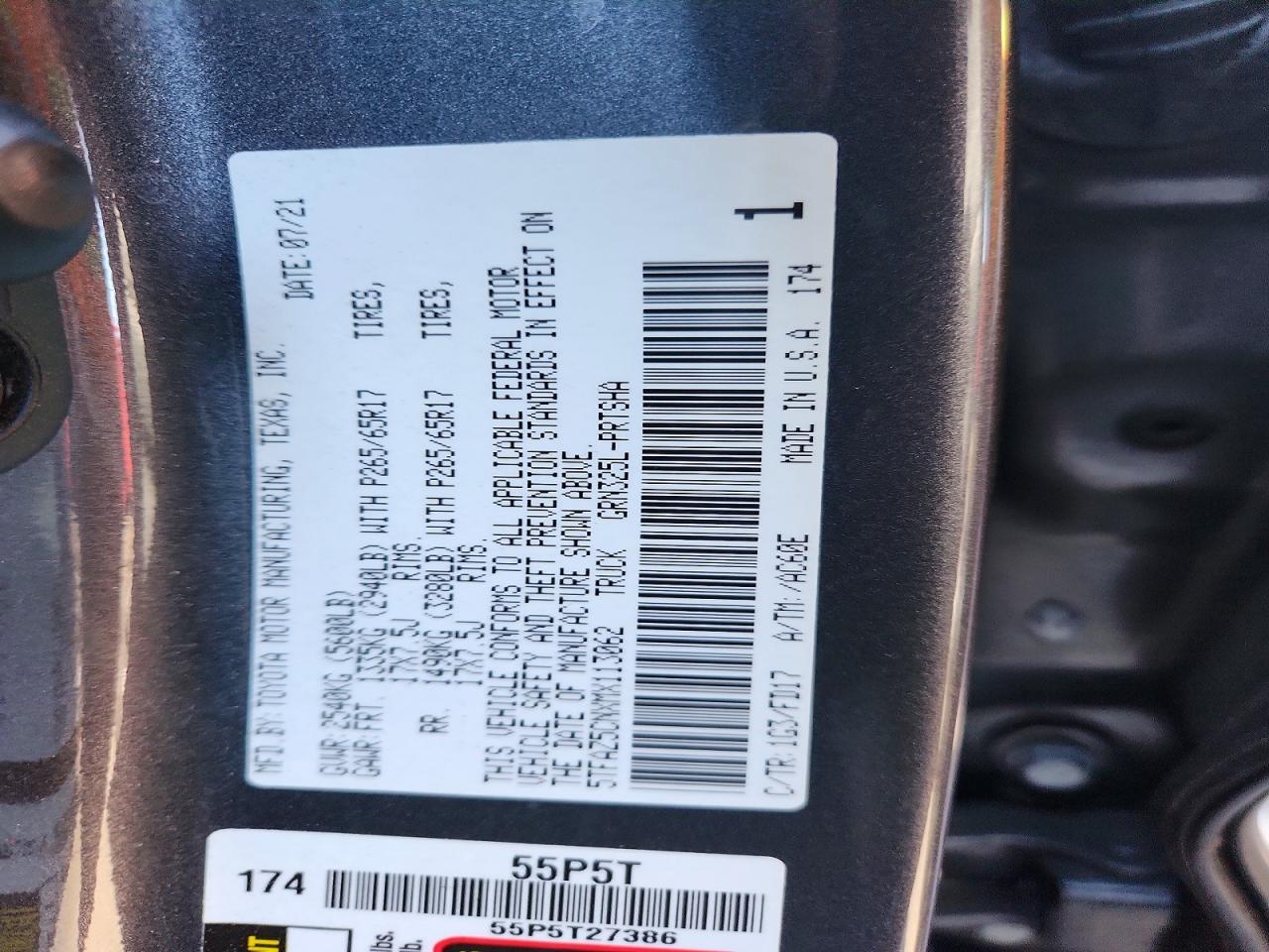 2021 Toyota Tacoma TRD Sport