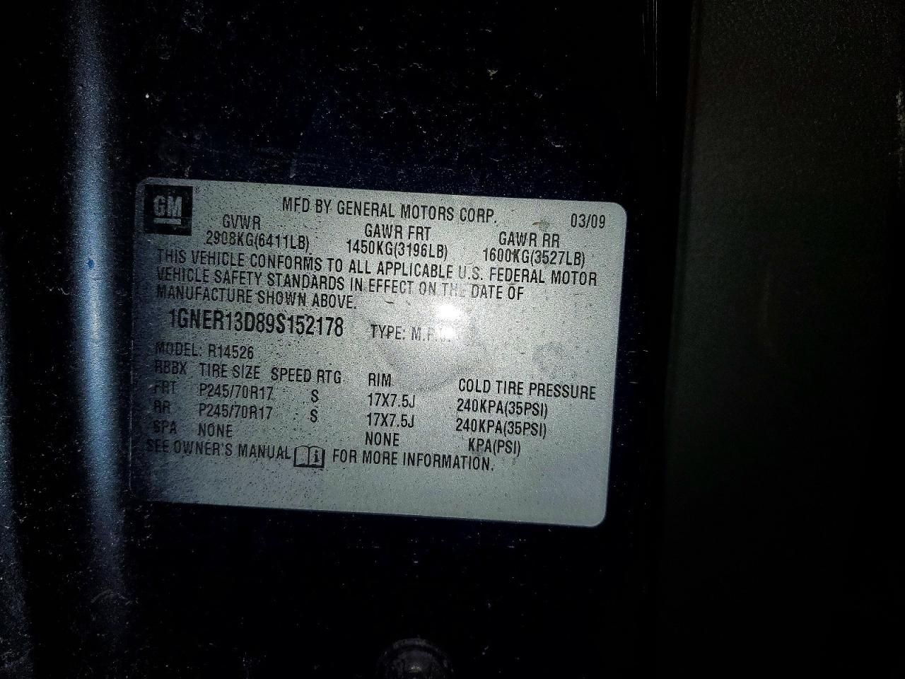 2009 Chevrolet Traverse ls