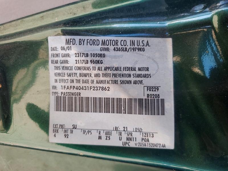 2001 Ford Mustang