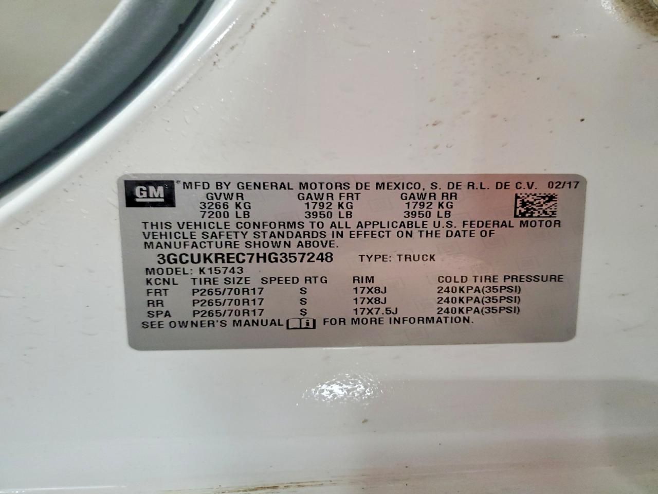 2017 Chevrolet Silverado K1500 LT