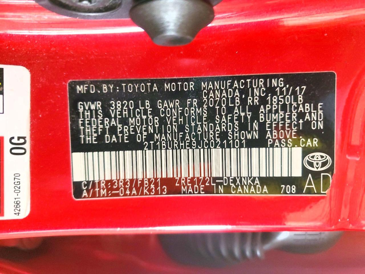 2018 Toyota Corolla