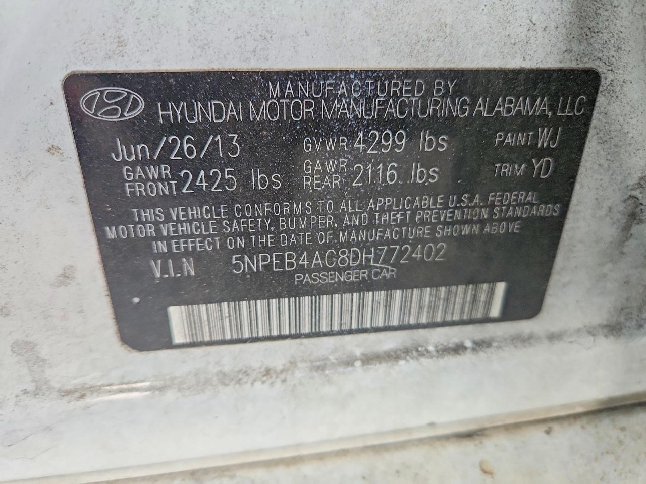 2013 Hyundai Sonata gls