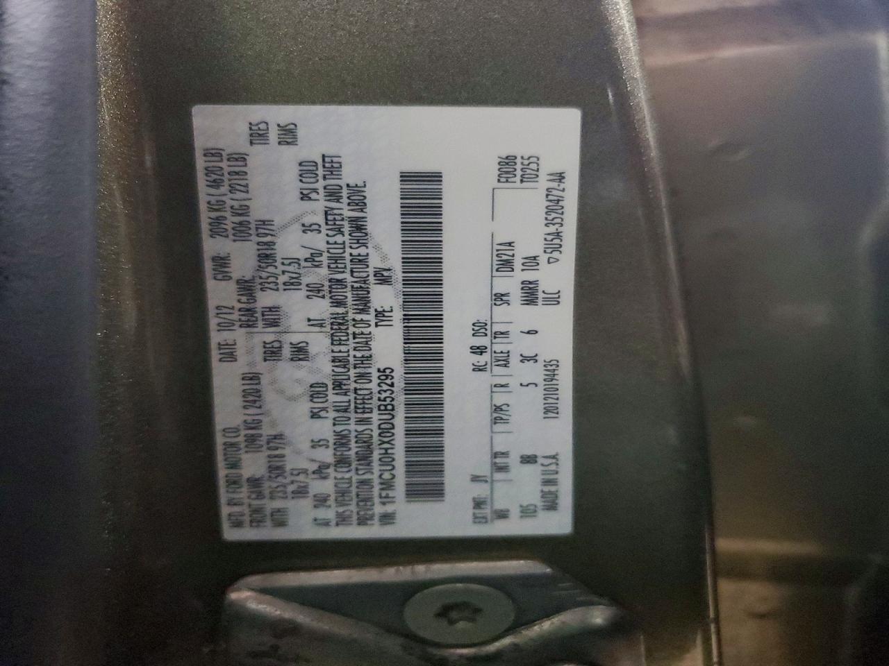 2013 Ford Escape sel