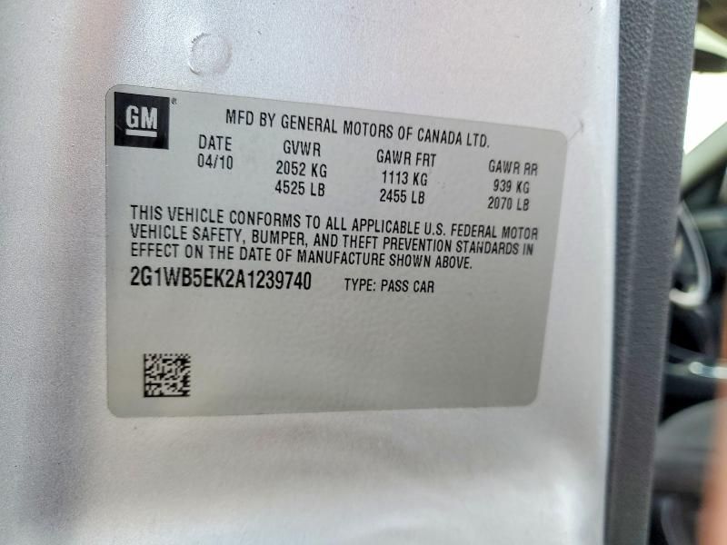 2010 Chevrolet Impala lt