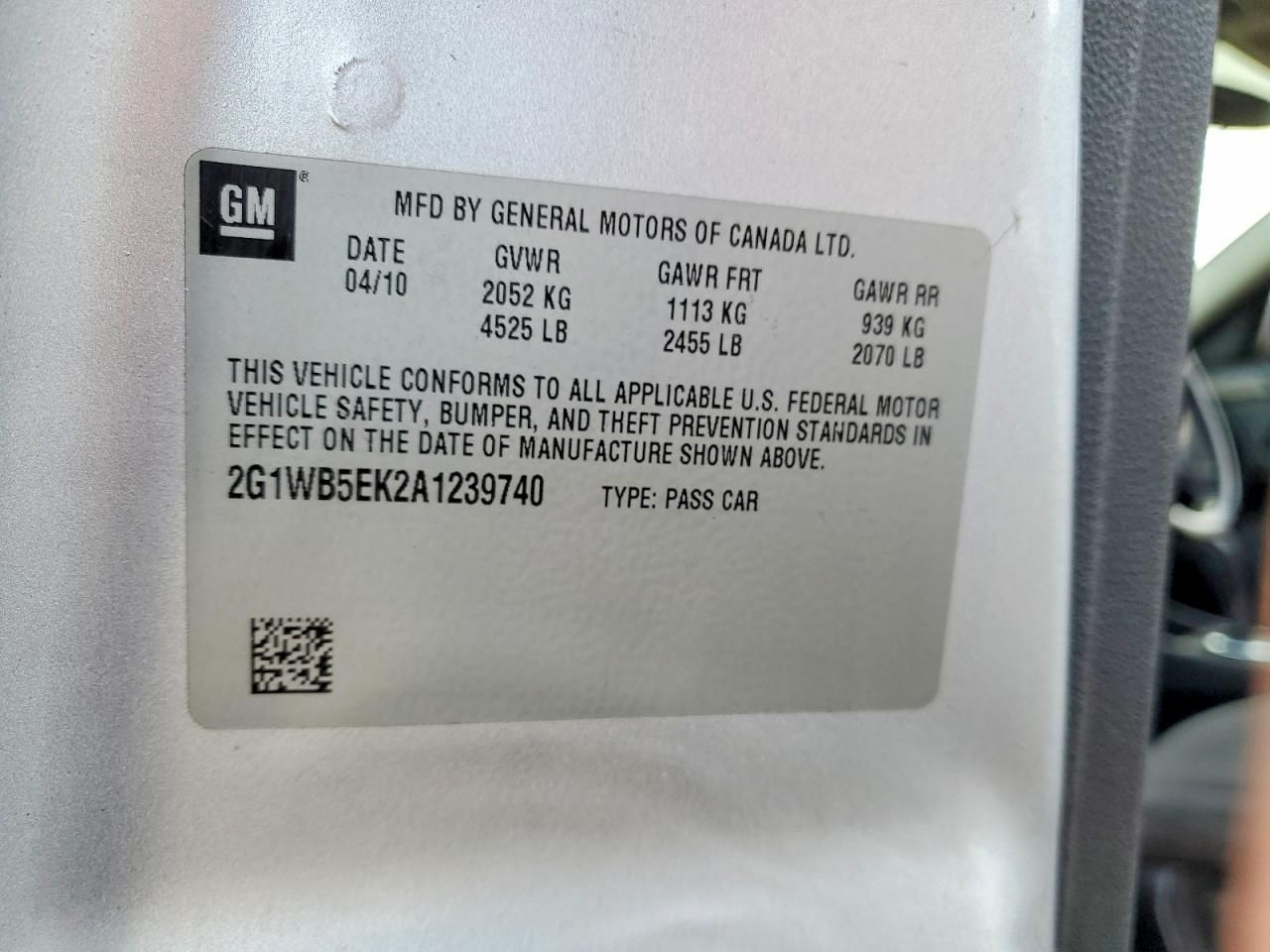 2010 Chevrolet Impala lt