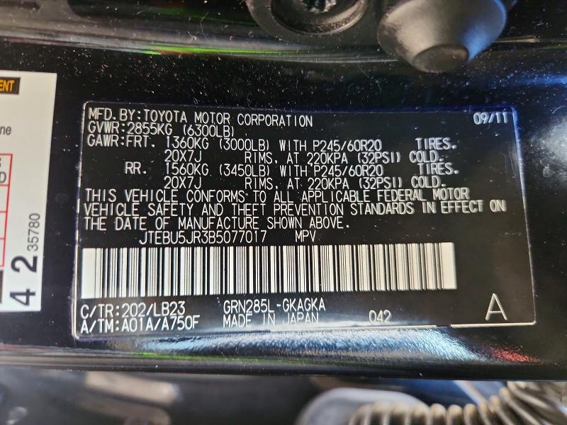 2011 Toyota 4runner Limited