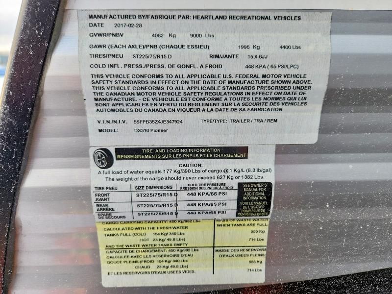 2018 Pioneer Trailer