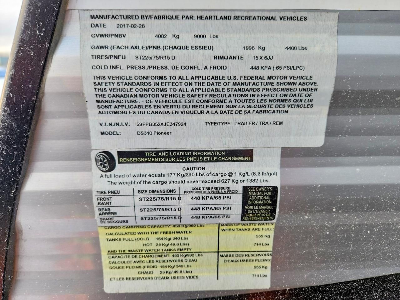 2018 Pioneer Trailer