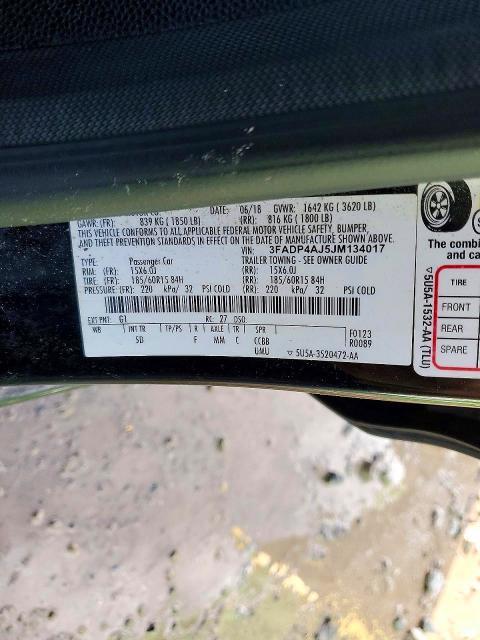2018 Ford Fiesta s