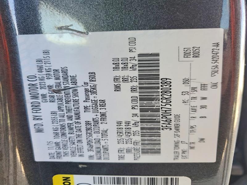 2016 Ford Fusion se