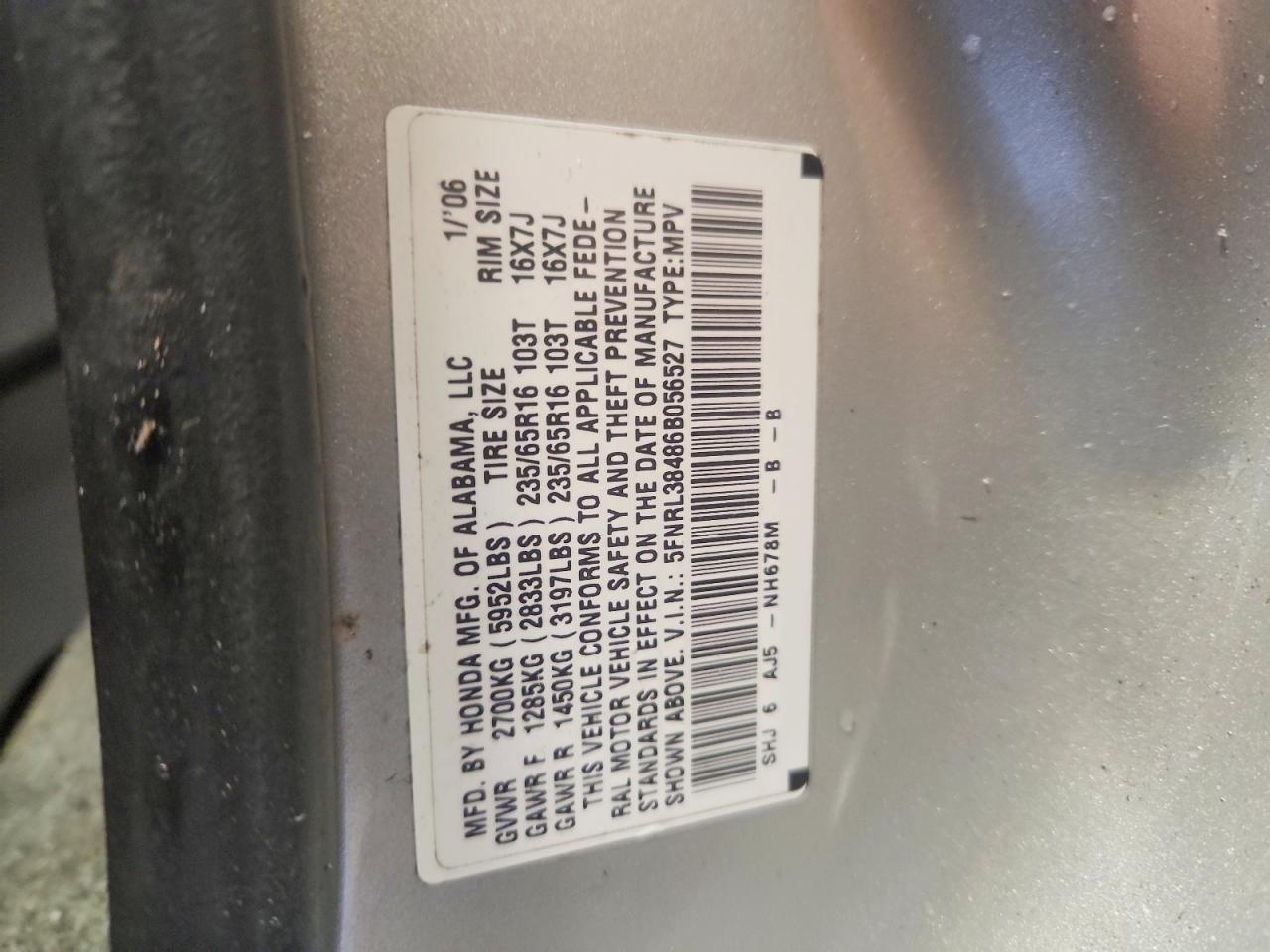 2006 Honda Odyssey ex