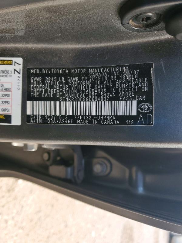 2008 Toyota Corolla Matrix xr