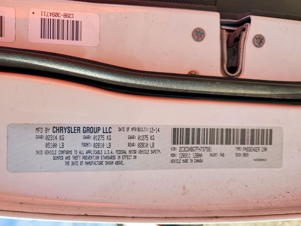 2015 Dodge Charger se