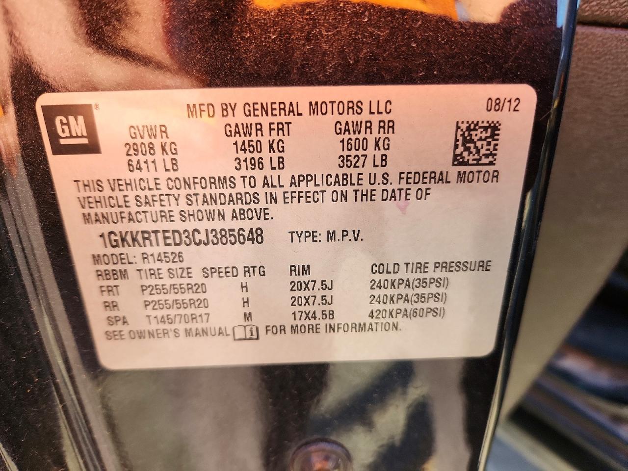 2012 GMC Acadia Denali