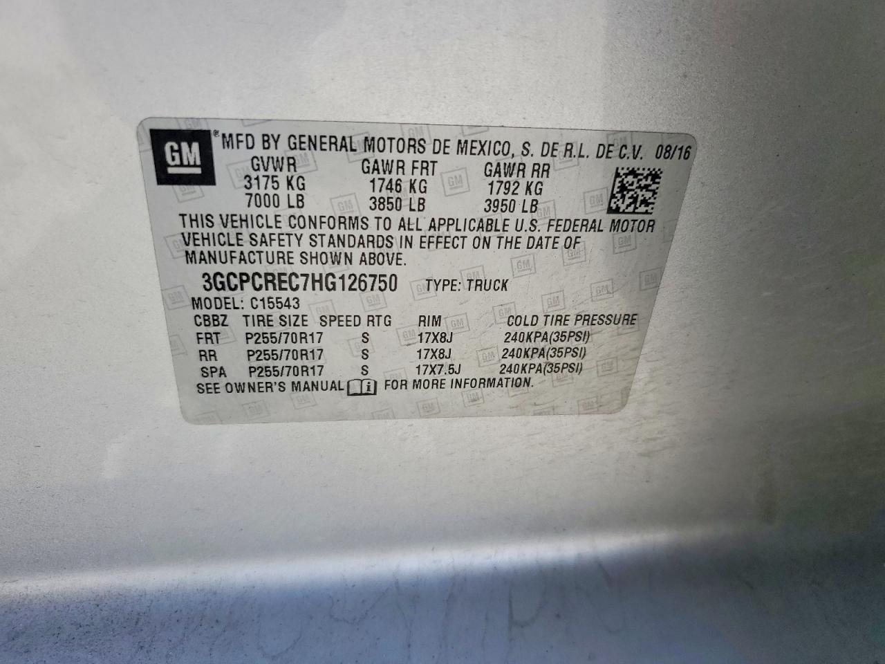 2017 Chevrolet Silverado C1500 LT