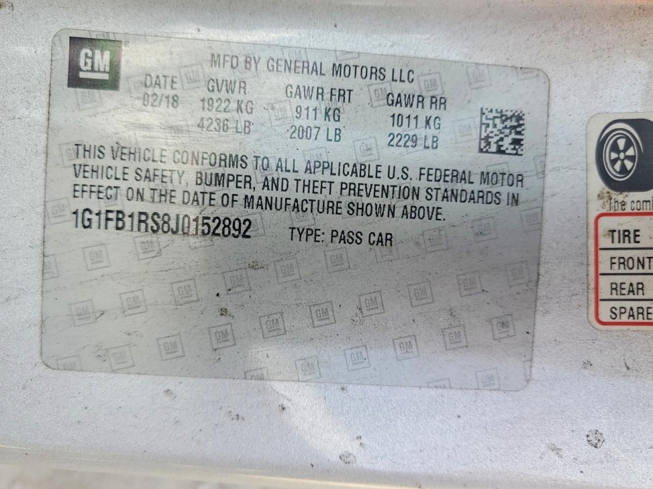 2018 Chevrolet Camaro lt