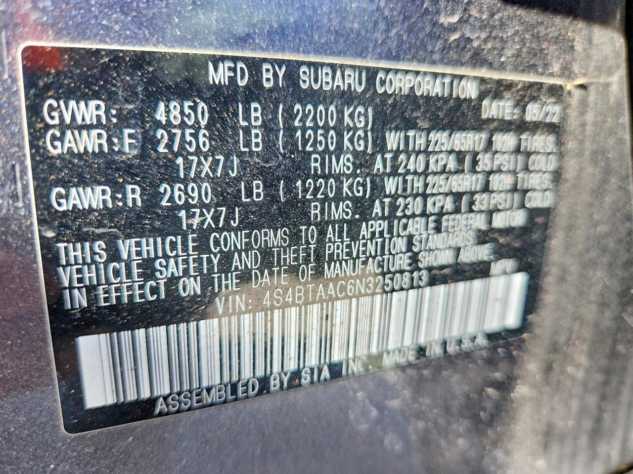 2022 Subaru Outback