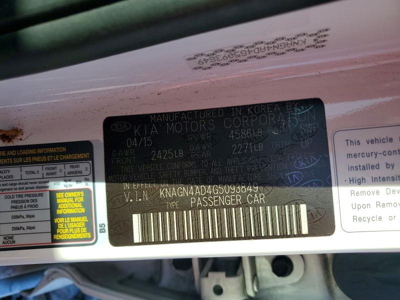 2016 KIA Optima Hybrid