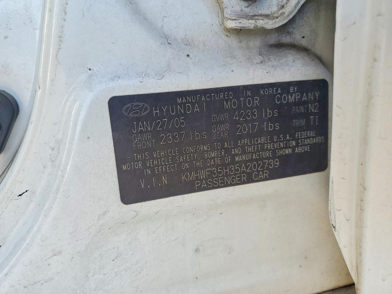 2005 Hyundai Sonata gls