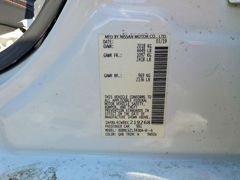 2019 Nissan Altima sr